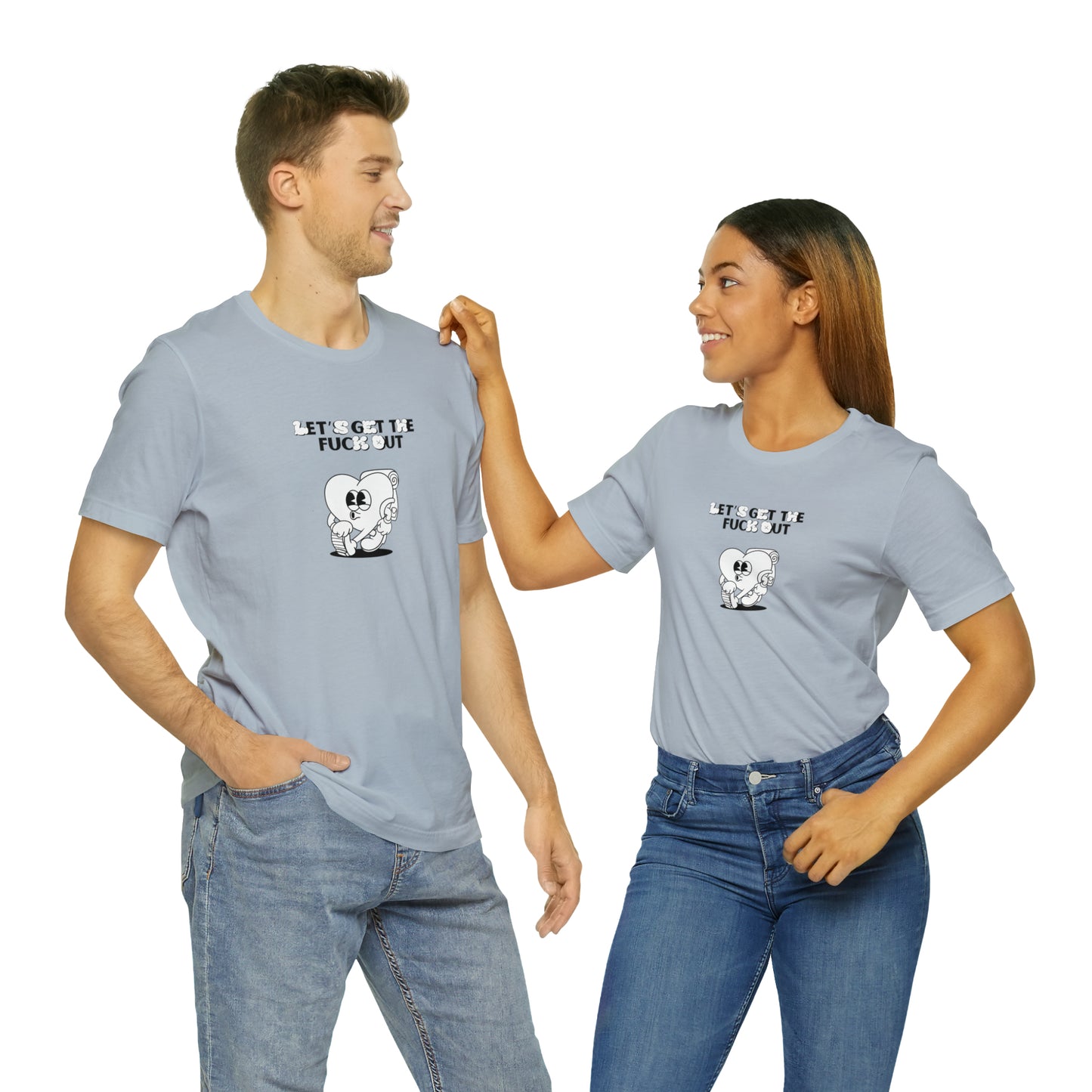 Let's get The Fuck Out Unisex Jersey Short Sleeve Tee