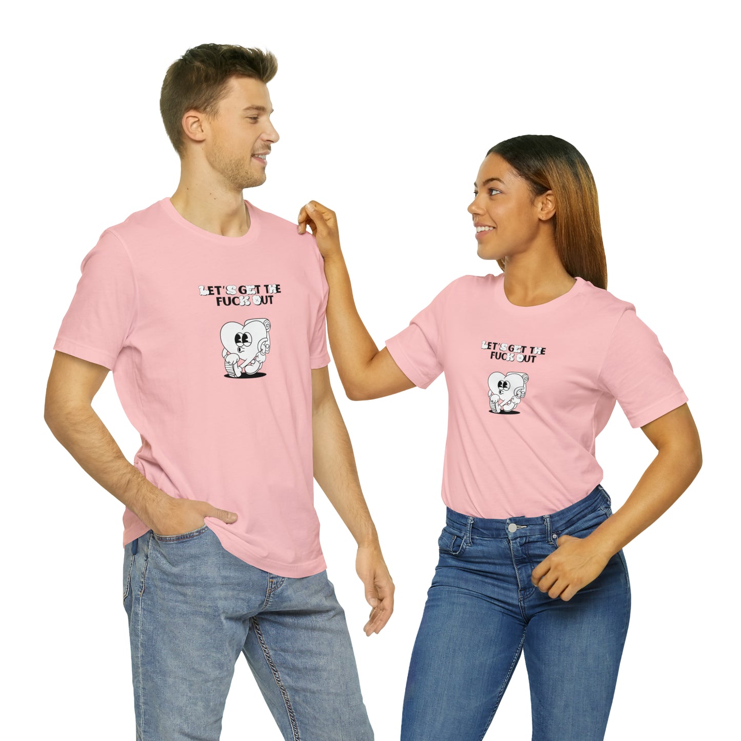 Let's get The Fuck Out Unisex Jersey Short Sleeve Tee