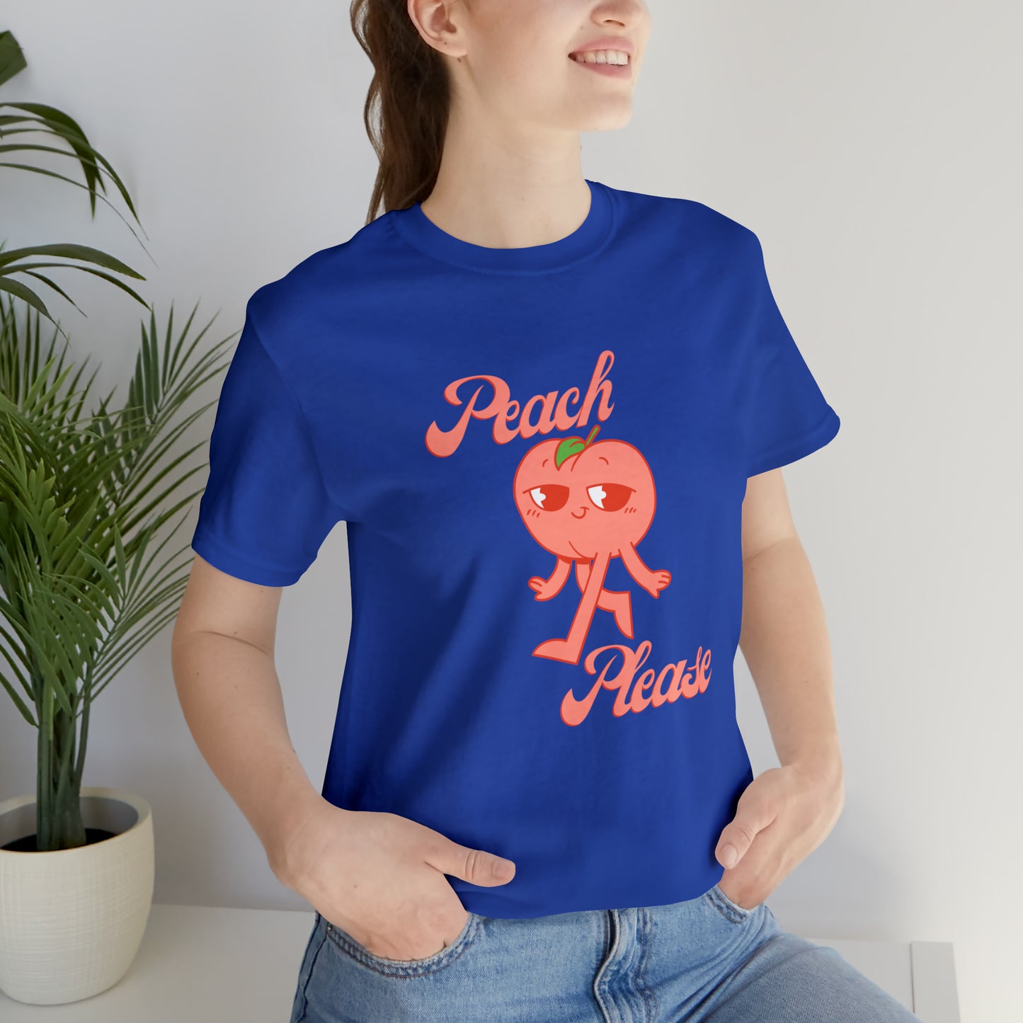 Peach Please Unisex Jersey Short Sleeve Tee