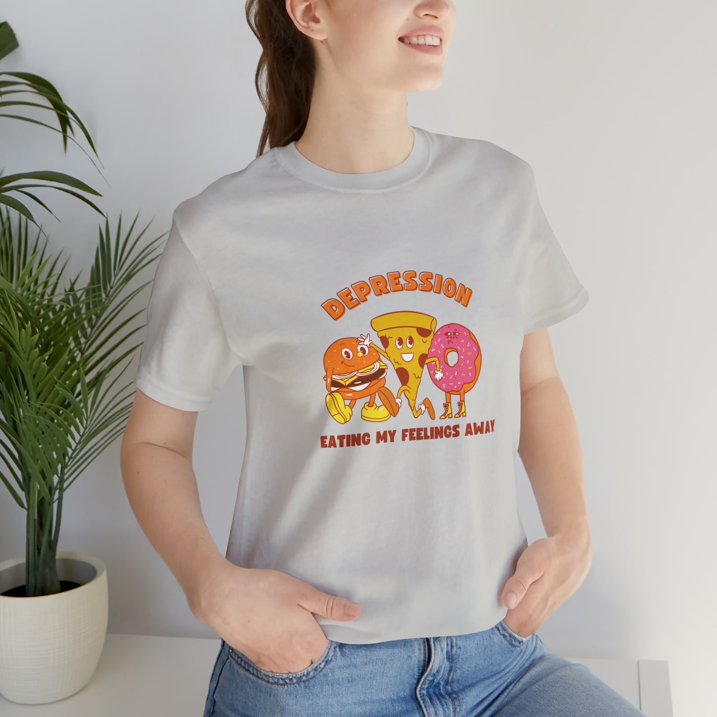 Eating My Fellings Away Unisex Jersey Short Sleeve Tee