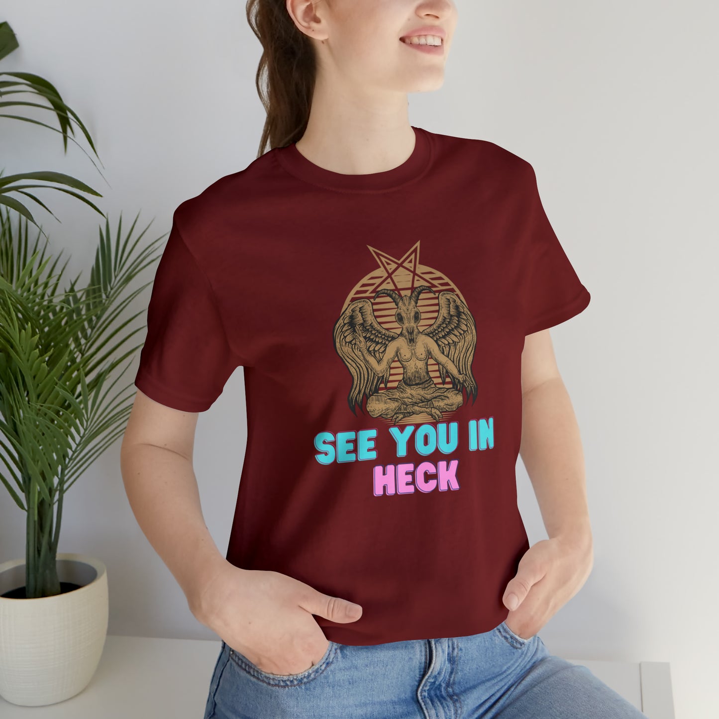 See You In Heck Unisex Jersey Short Sleeve Tee