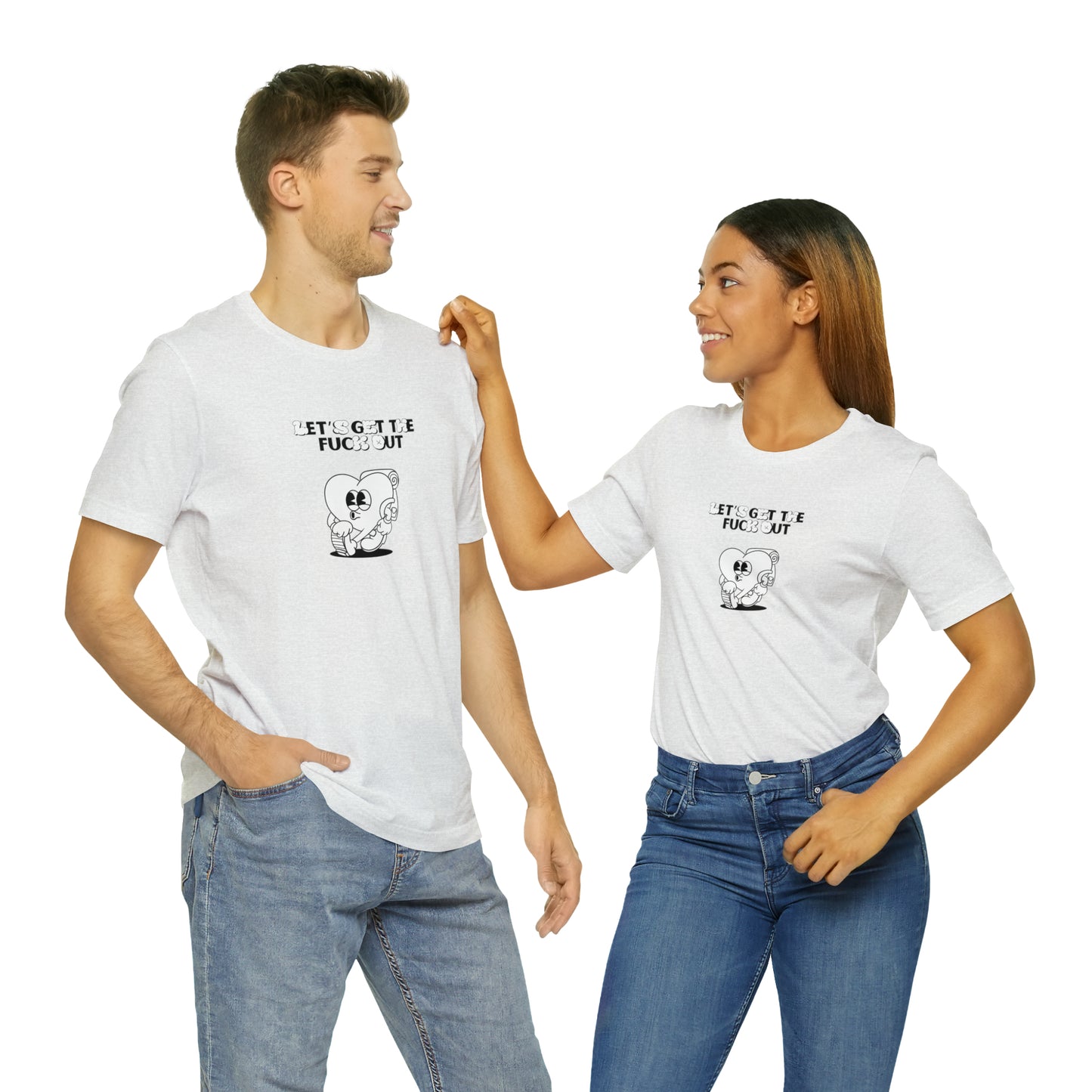 Let's get The Fuck Out Unisex Jersey Short Sleeve Tee