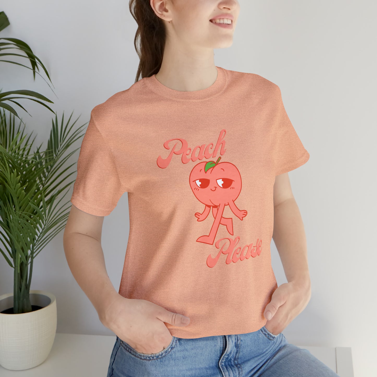 Peach Please Unisex Jersey Short Sleeve Tee