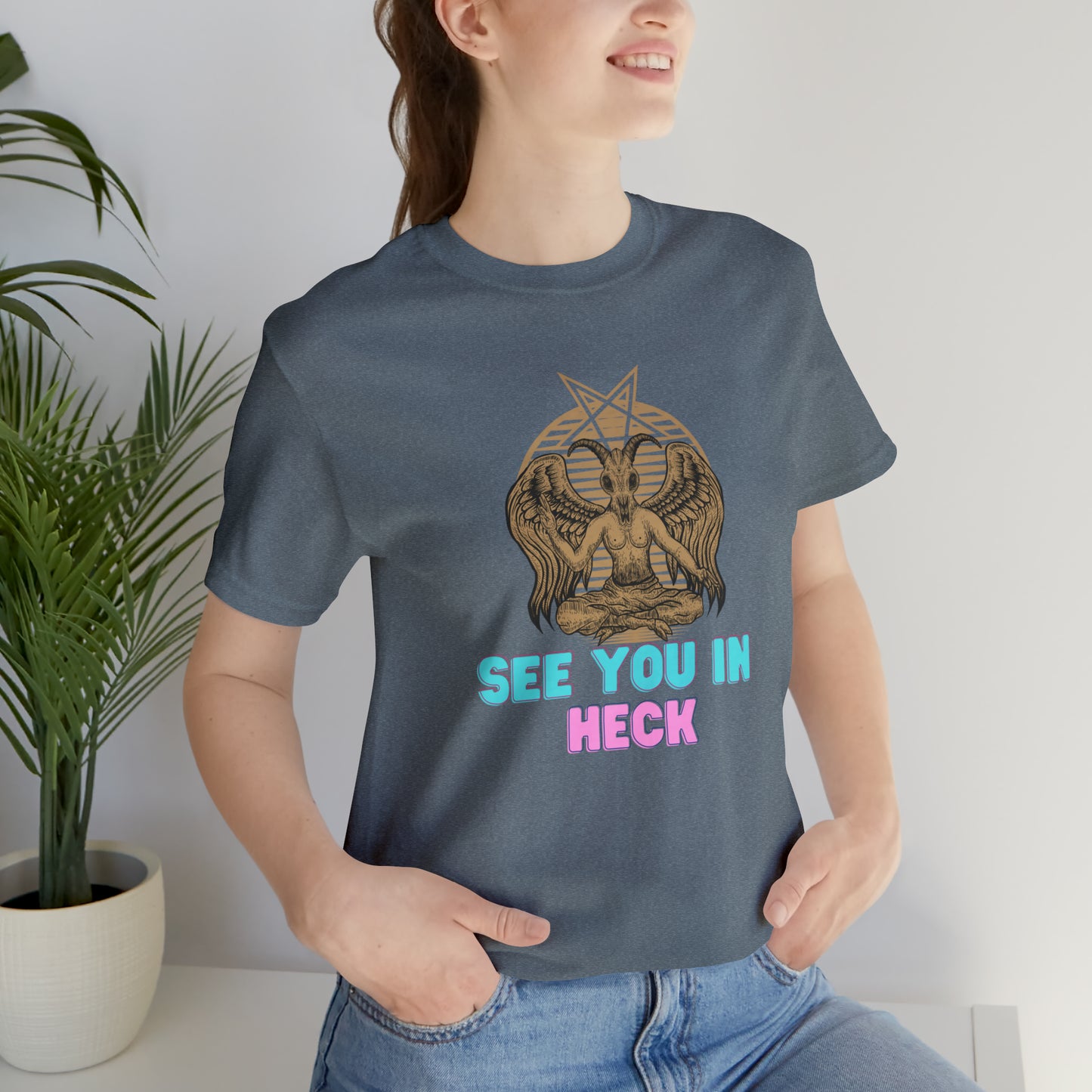 See You In Heck Unisex Jersey Short Sleeve Tee