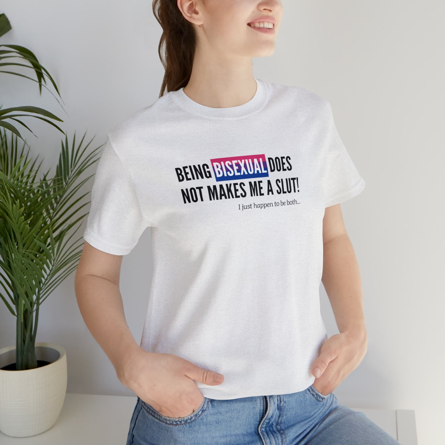 Bisexual Slut Unisex Jersey Short Sleeve Tee