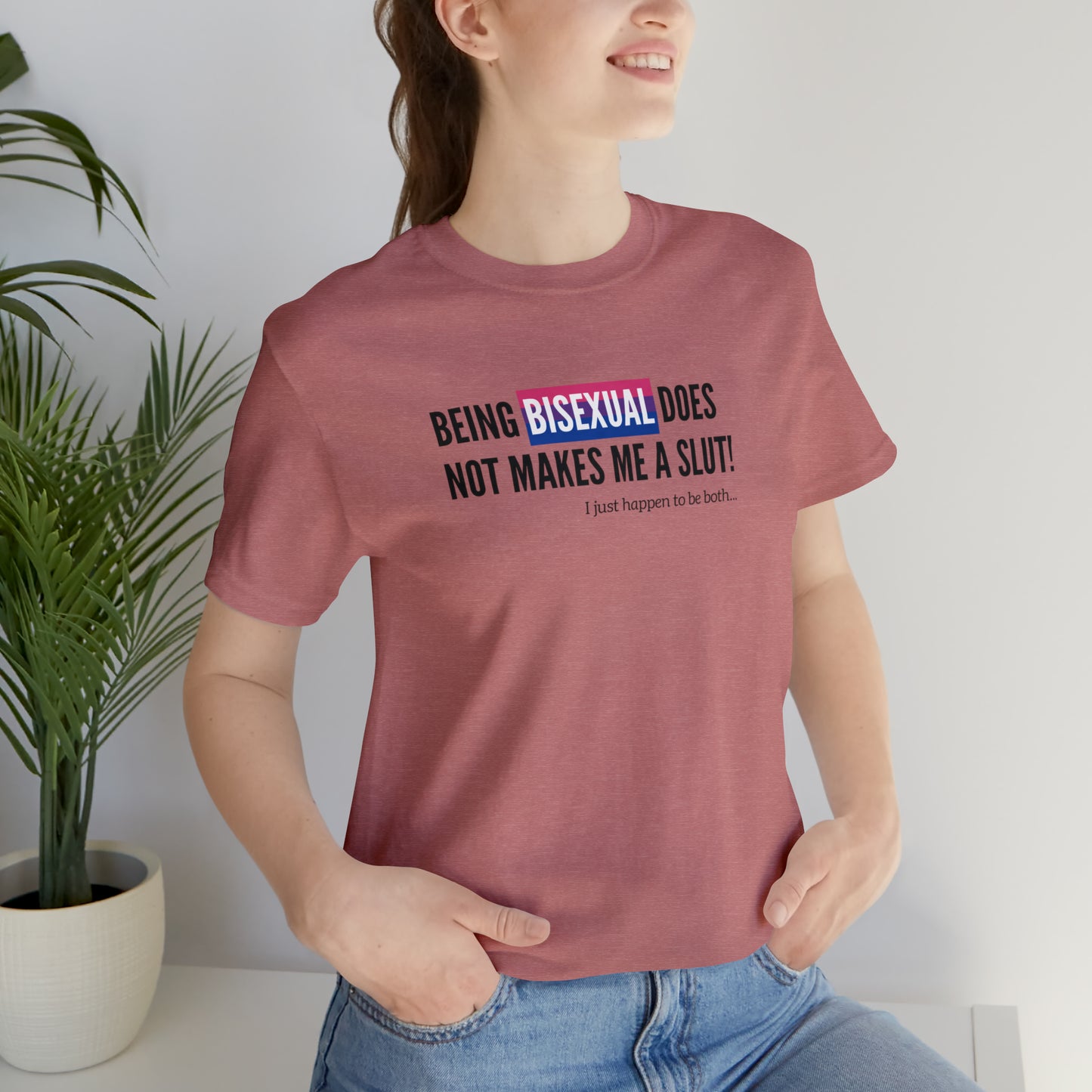 Bisexual Slut Unisex Jersey Short Sleeve Tee