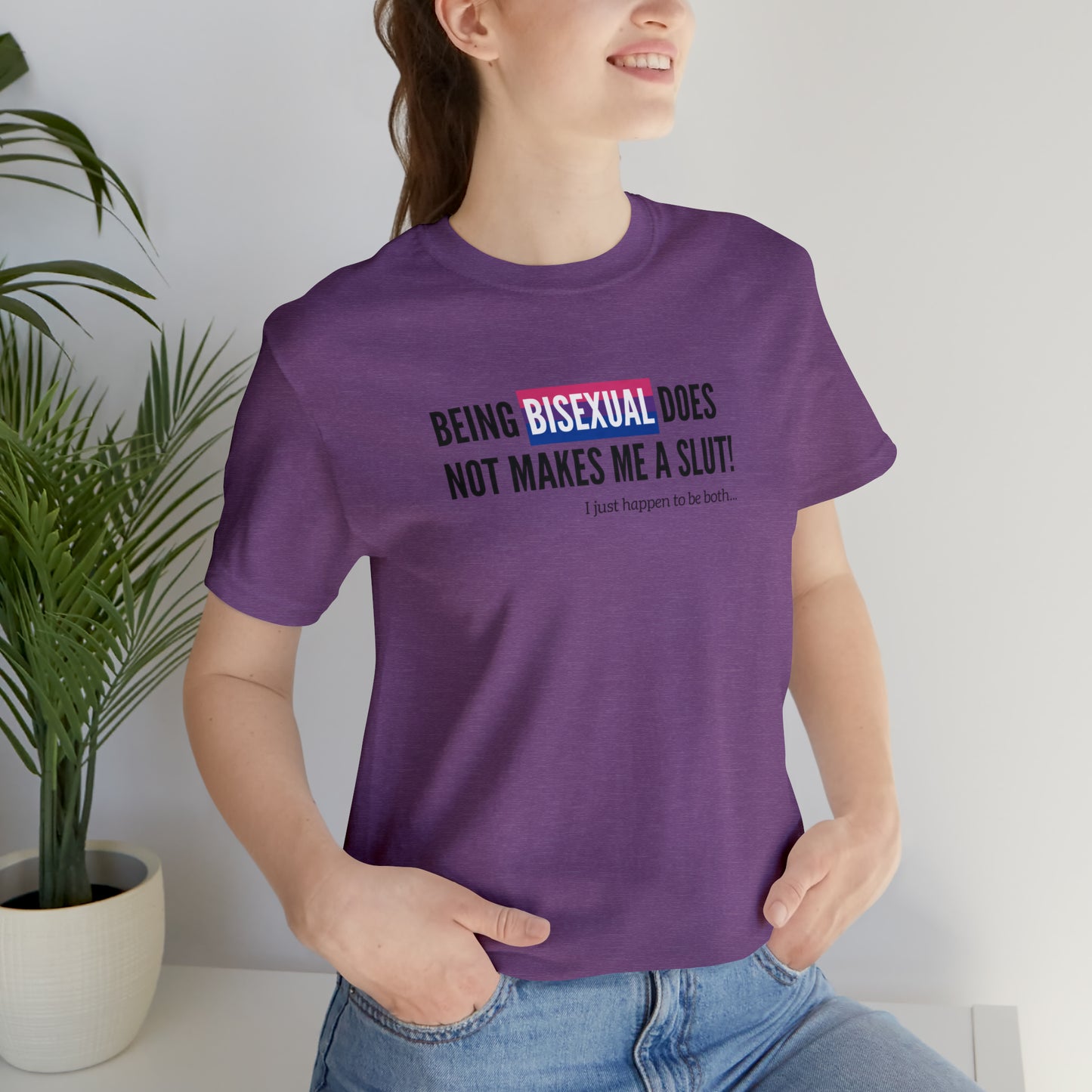 Bisexual Slut Unisex Jersey Short Sleeve Tee