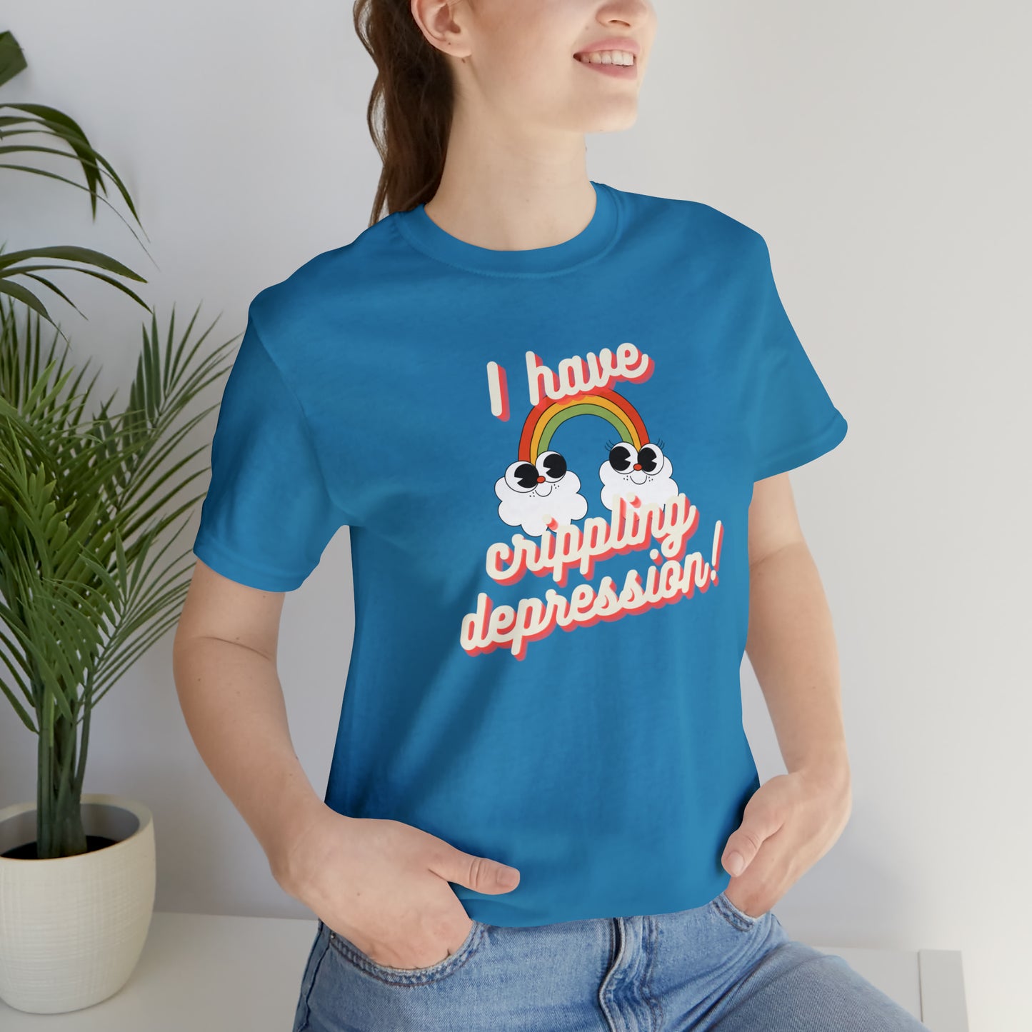 Crippling Depression Unisex Jersey Short Sleeve Tee