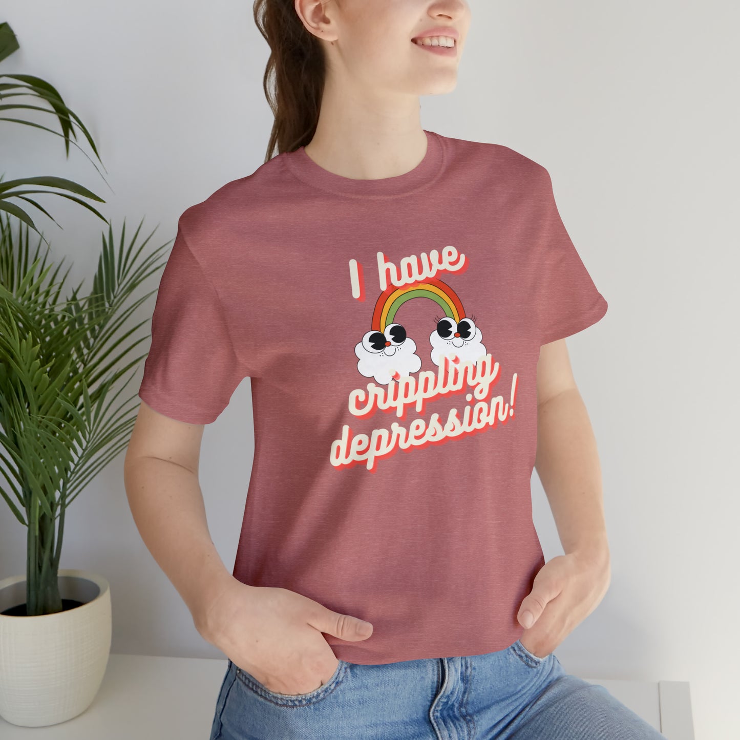 Crippling Depression Unisex Jersey Short Sleeve Tee