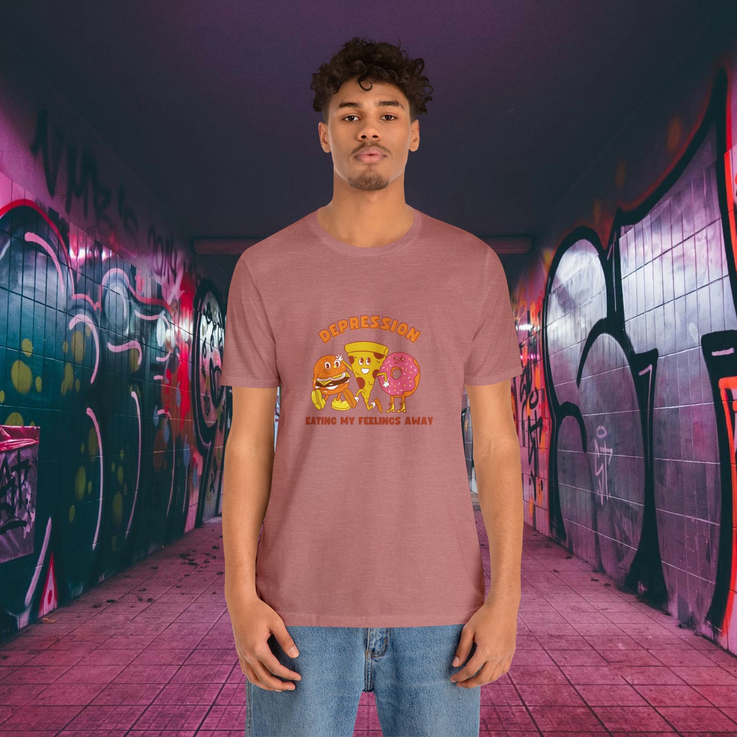 Eating My Fellings Away Unisex Jersey Short Sleeve Tee