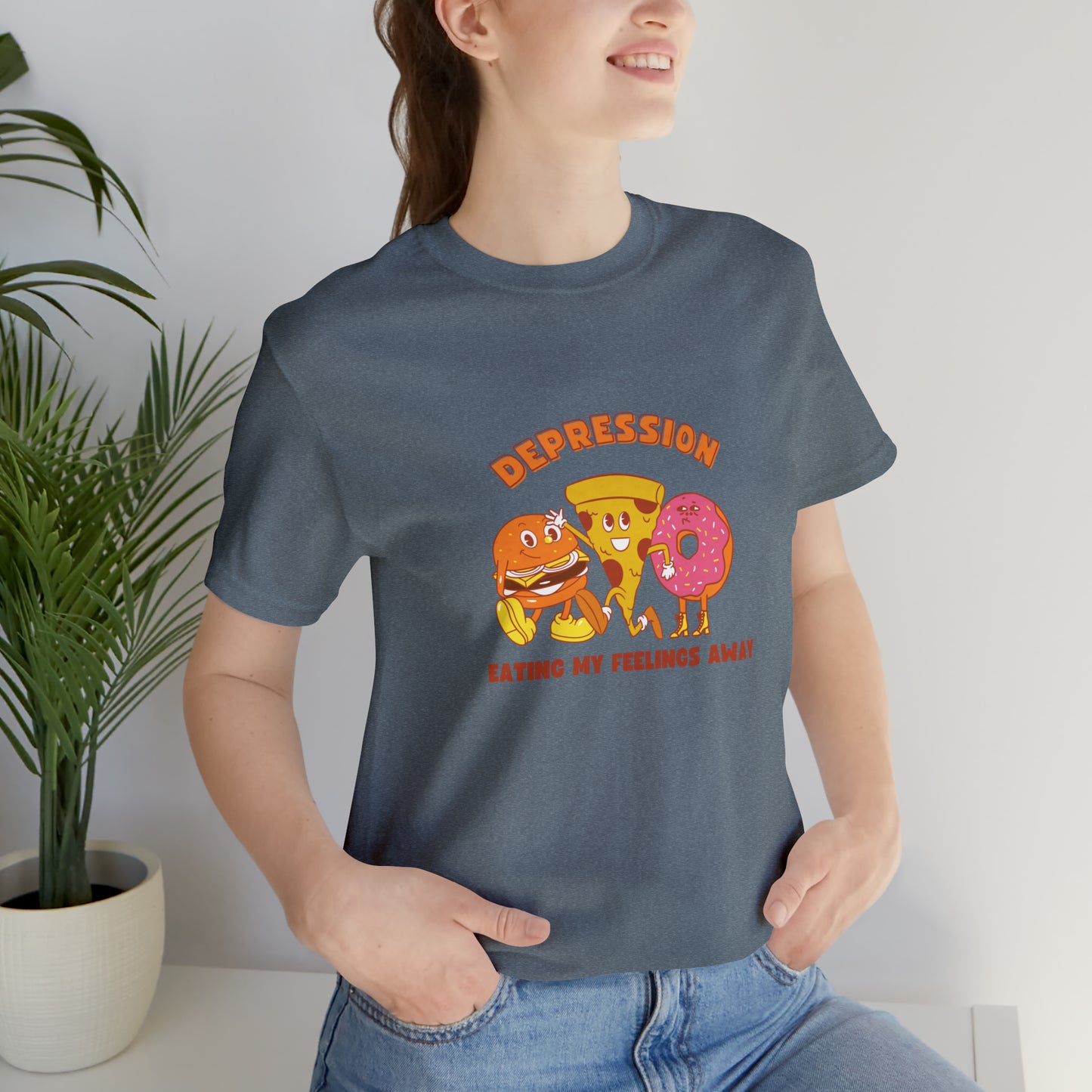 Eating My Fellings Away Unisex Jersey Short Sleeve Tee