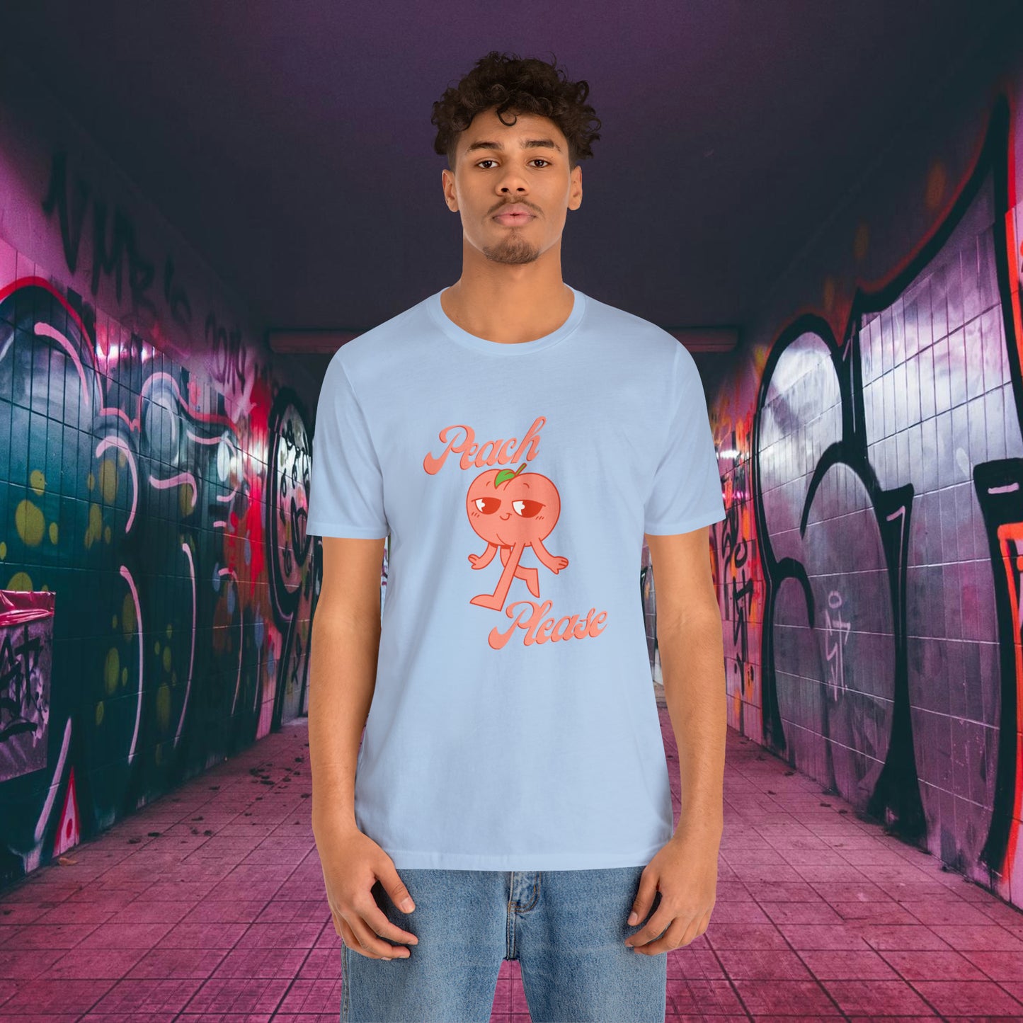 Peach Please Unisex Jersey Short Sleeve Tee